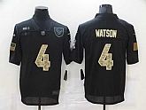 Nike Texans 4 Deshaun Watson Black Camo 2020 Salute To Service Limited Jersey,baseball caps,new era cap wholesale,wholesale hats